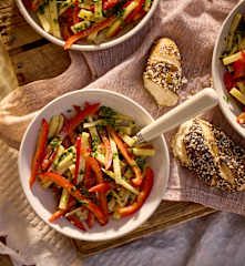 Paprika-Käse-Salat