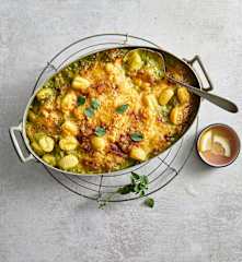 Gratin di gnocchi al porro