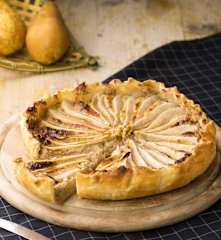 Torta salata pere, noci e Gorgonzola