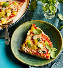 Vegetarische Fladenbrotpizza