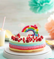Cheesecake arco-íris