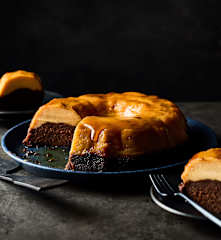 Gâteau flan au chocolat