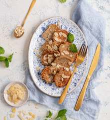 Owsiane placki bananowo-migdałowe