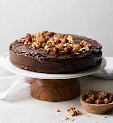 Gluten-Free Chocolate Cake with Nuts