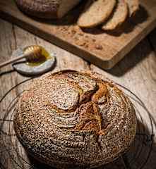 Rye sourdough loaf