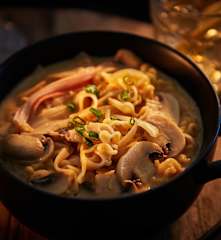 奶油蟹肉棒味噌泡面