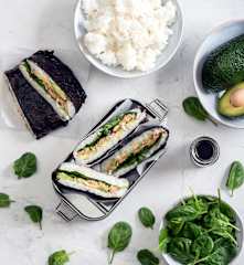 Onigirazu (sándwiches de arroz japoneses)