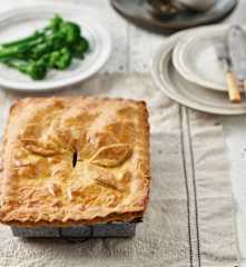 Rindfleisch-Pie mit Bier