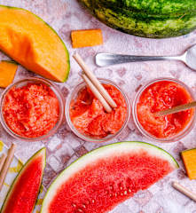 Granité melon et pastèque
