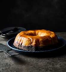 Flan cake al cioccolato