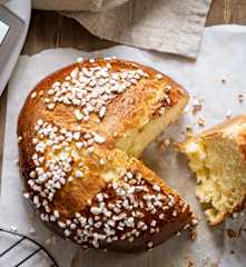 Mouna à l'orange, citron et fleur d'oranger
