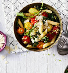 Schnelle Limetten-Rucola-Nudeln