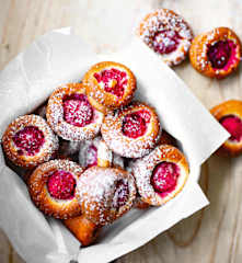 Financiers à la framboise