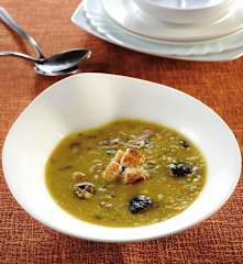 Zuppa di patate e mais