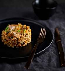 Wild Rice Pork Pilaf