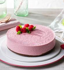 Tarta de frambuesas y chocolate