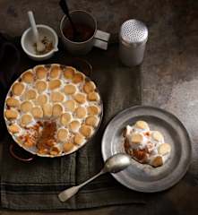 Caçarola de batata-doce e marshmallow