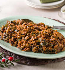 Arroz jazmín con setas y algas