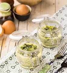 Frittata di spinaci e formaggi in vasocottura