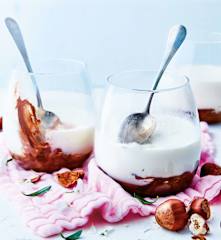 Pannacotta à la pâte à tartiner