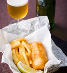 Fish and chips (Pescado frito a la inglesa)