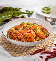 Sambal Udang Petai (Spicy Stinky Bean Prawns)