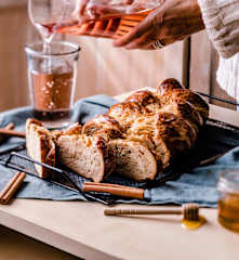 Brioche à la cannelle glacée