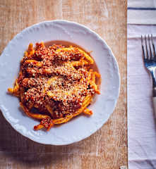 Maccheroni al ferretto con ragù calabrese