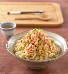 鮭魚金針菇炊飯