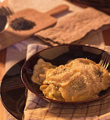 Schlutzkrapfen (ravioli di magro alla tirolese)