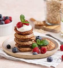 Owsiane placki bananowe