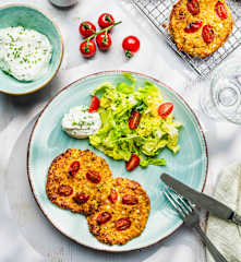 Ofentaler aus körnigem Frischkäse