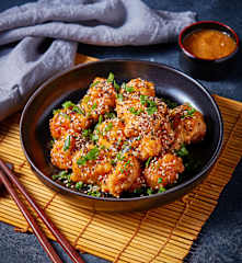 Pollo a la naranja estilo Oriental