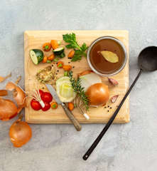 Vegetable trimming stock