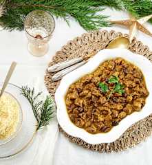 Cordero confitado con especias navideñas y miel