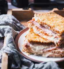 Croque monsieur à la tomate