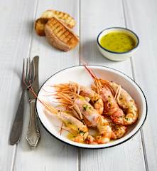 Gamberoni al Varoma con emulsione