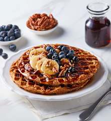 Gluten Free Banana Oat Waffles