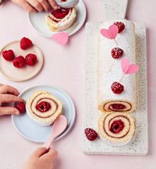 Bûche aux framboises