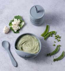 Fish, potato, cauliflower and pea purée (first foods)