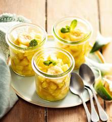 Salade de fruits cuits sous-vide
