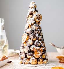 Croquembouche à la crème d'orange et chocolat noir