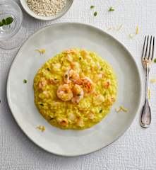 Risotto zafferano e gamberi