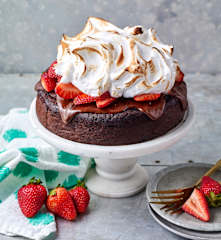 Magic bean chocolate cake