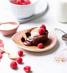 Volcán de chocolate