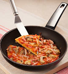 Gluten Free Ham and Mushroom Pizza