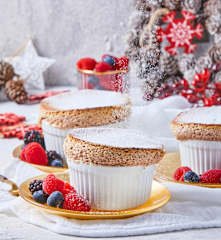 Souflé de frutos rojos