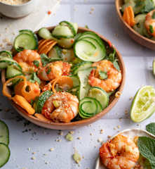 Insalata piccante di gamberi