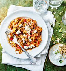 Salade de lentilles aux poivrons