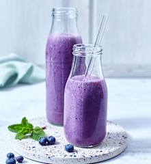 Heidelbeer-Minz-Shake